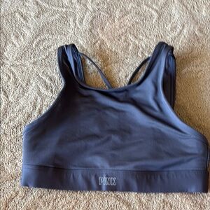PINK Victoria's Secret grey Sports Bra Racerback